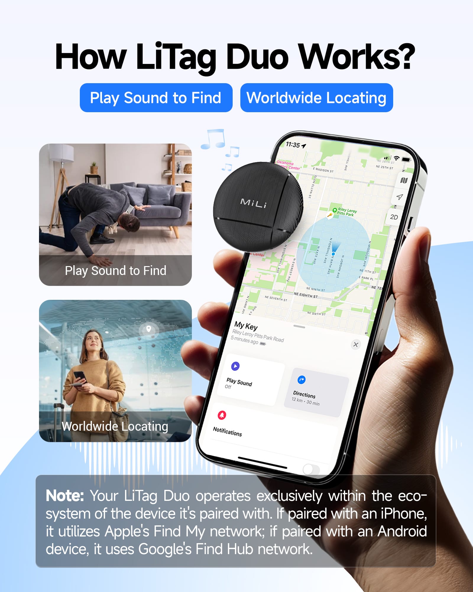 MiLi MiTag Duo Smart Finder for both Android & iOS - Image 5